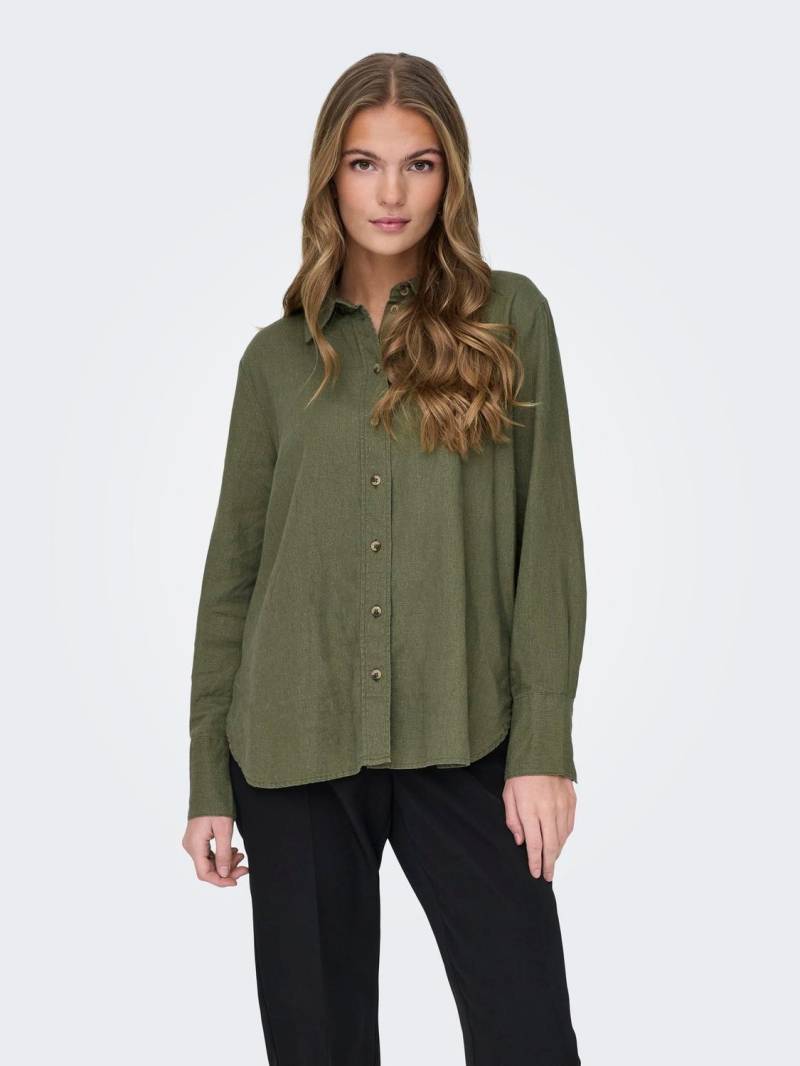 JDY Hemdbluse »JDYSAY L/S LINEN LOOSE SHIRT WVN NOOS« von JDY