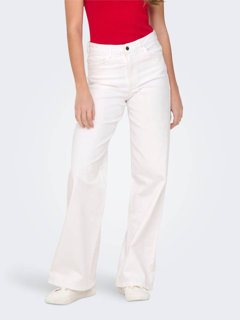 JDY High-waist-Jeans »JDYFELINA-FINA HW WIDE WHITEJNS DNM NOOS« von JDY