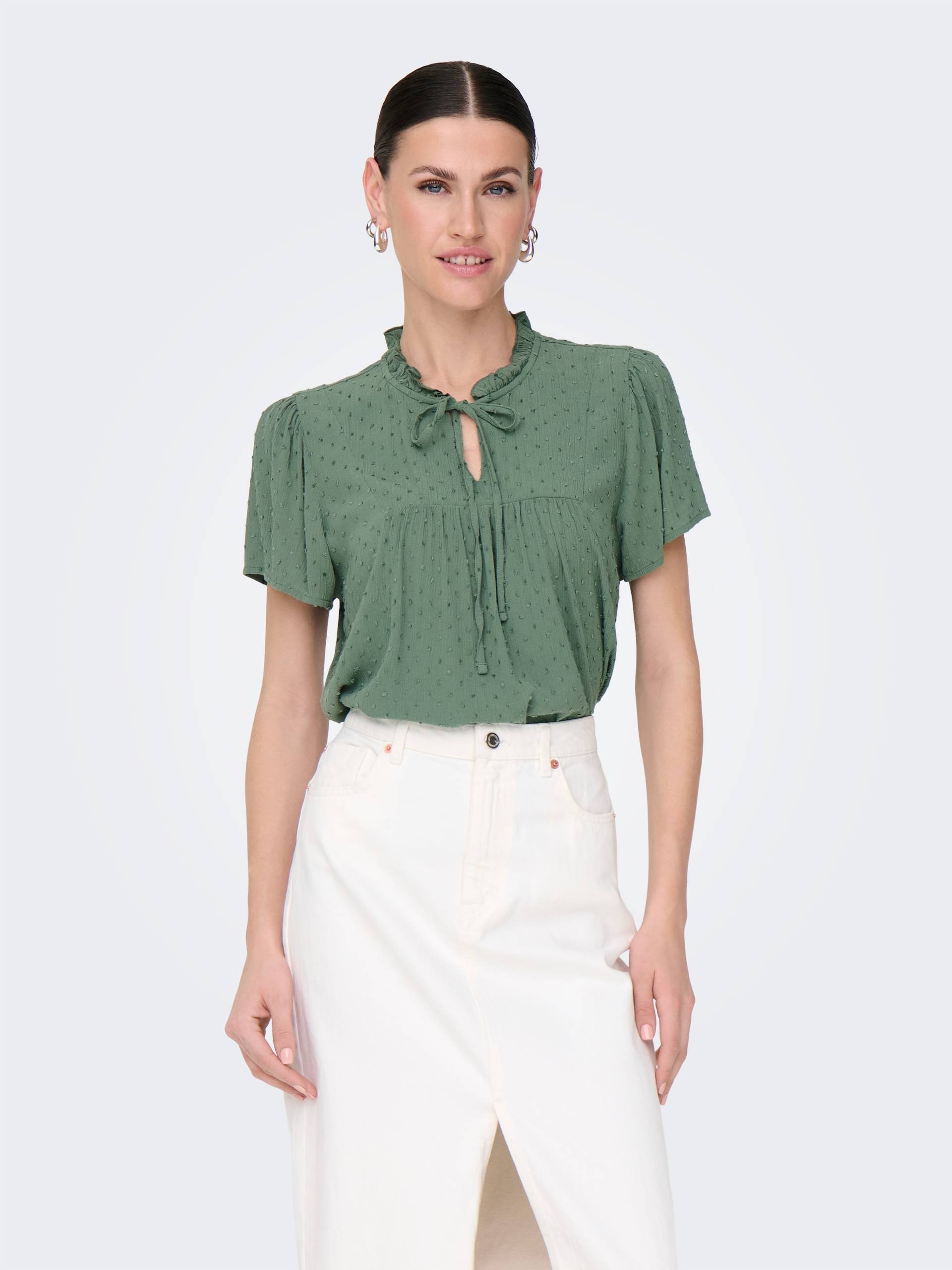 JDY Kurzarmbluse »JDYLIMA LIFE S/S TOP WVN NOOS« von JDY