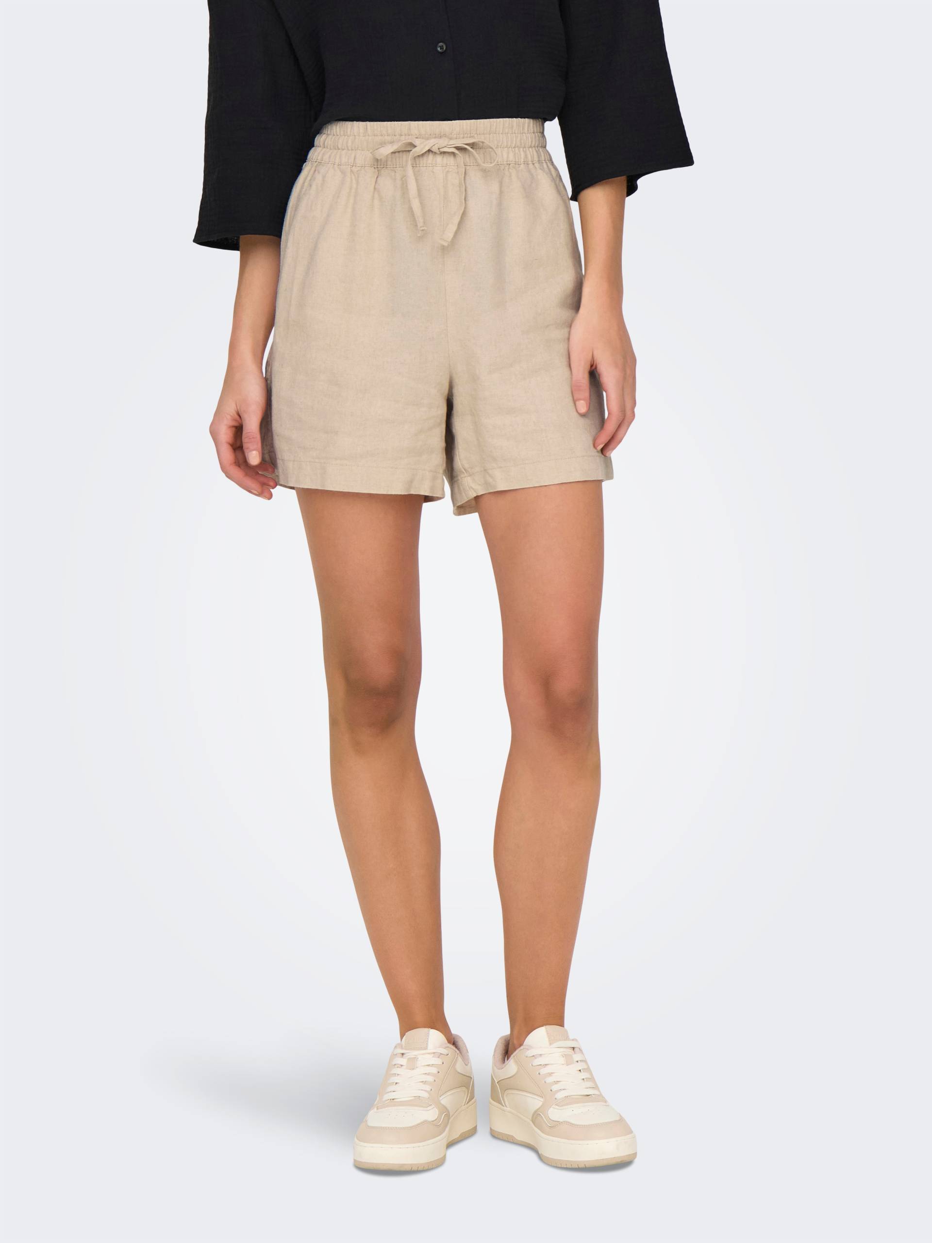 JDY Shorts »JDYSAY HW LINEN STRING SHORTS WVN DIA« von JDY