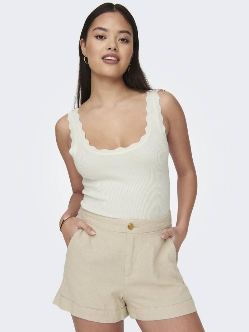 JDY Stricktop »JDYNANNA S/L SCALLOP EDGE TOP KNT NOOS« von JDY