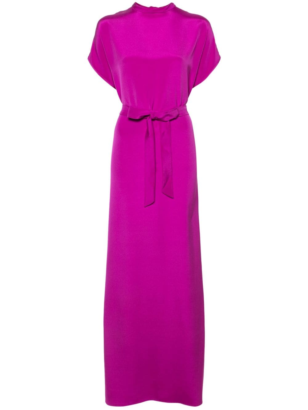 JEAN-LOUIS SABAJI tied-waist short-sleeve maxi dress - Purple