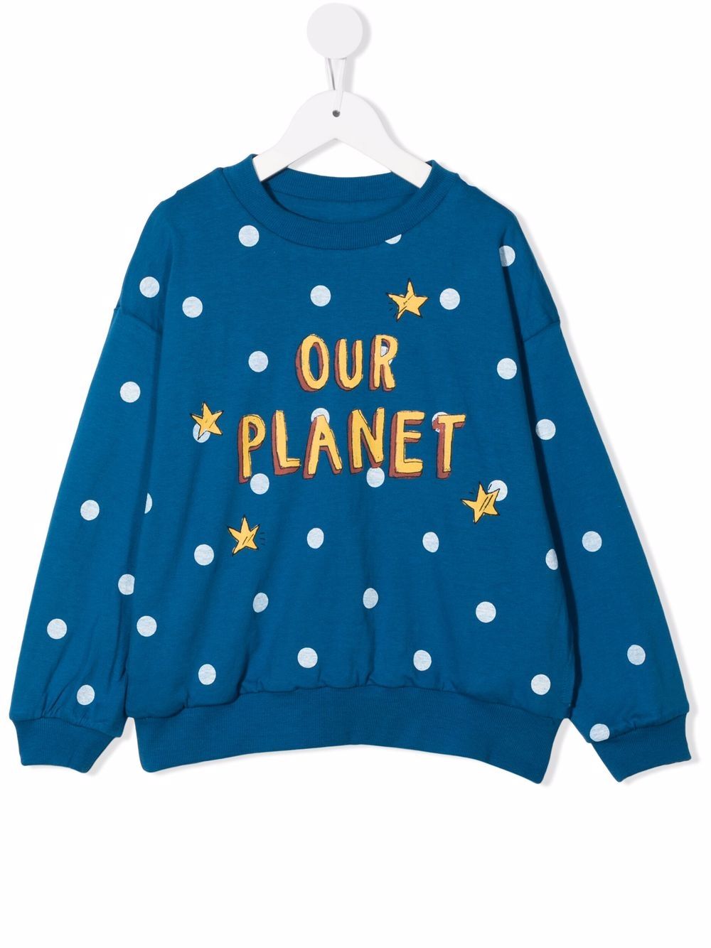 JELLYMALLOW slogan crew-neck jumper - Blue von JELLYMALLOW