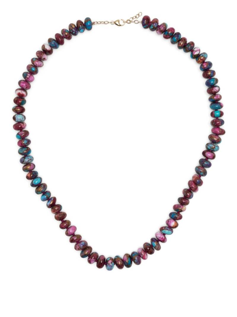 JIA JIA 14kt yellow gold Purple Dahlia turquoise necklace - Pink von JIA JIA