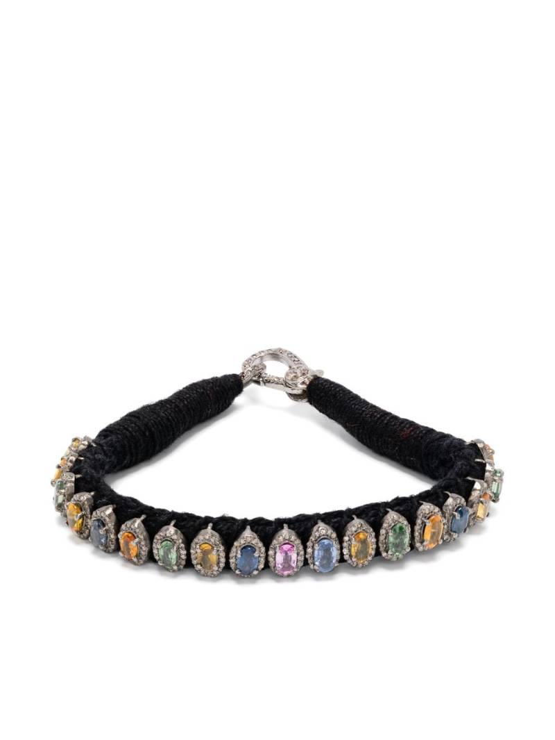 JIA JIA Rainbow Sapphire statement bracelet - Silver von JIA JIA
