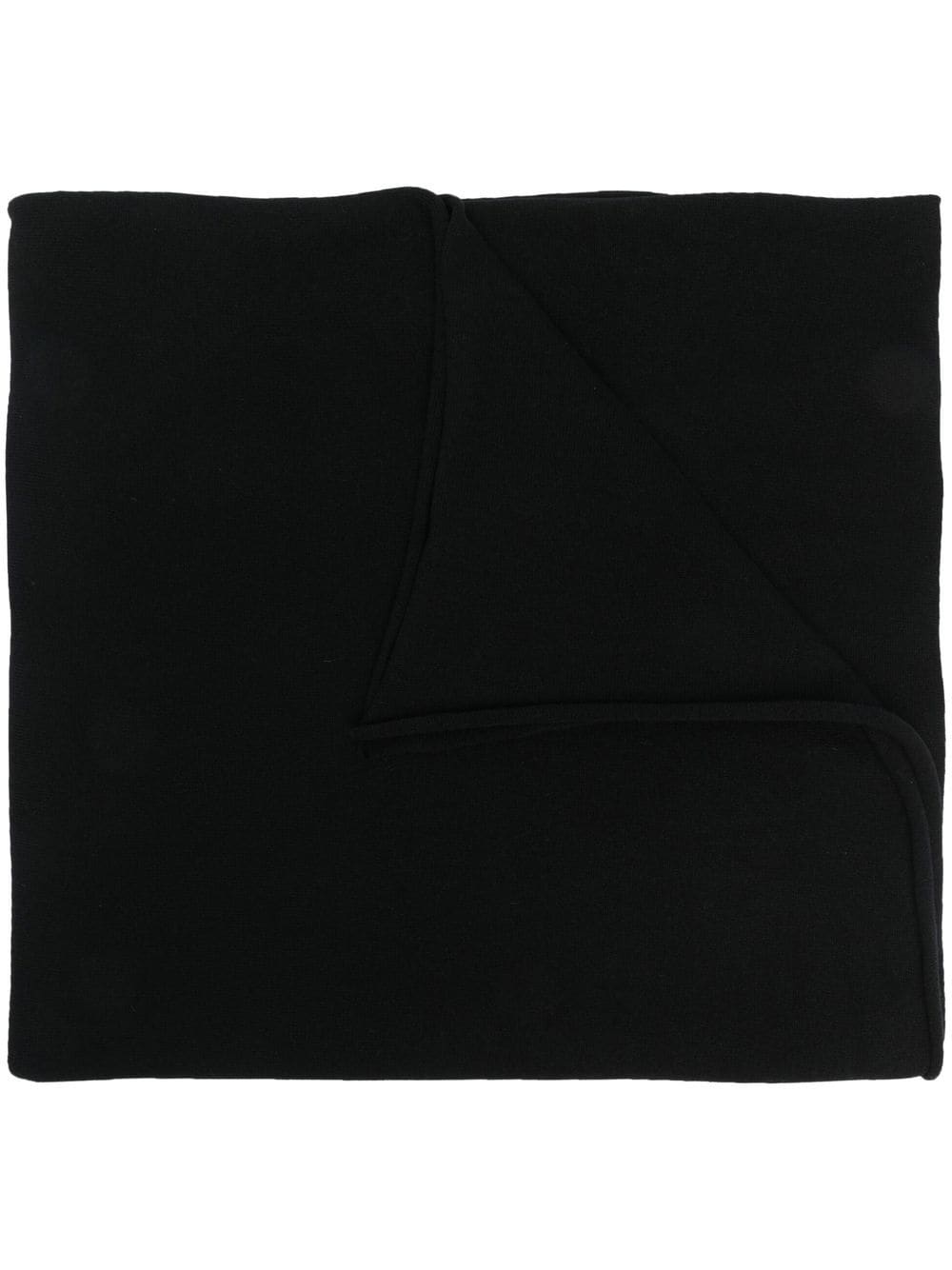 Jil Sander cashmere logo-patch scarf - Black von Jil Sander