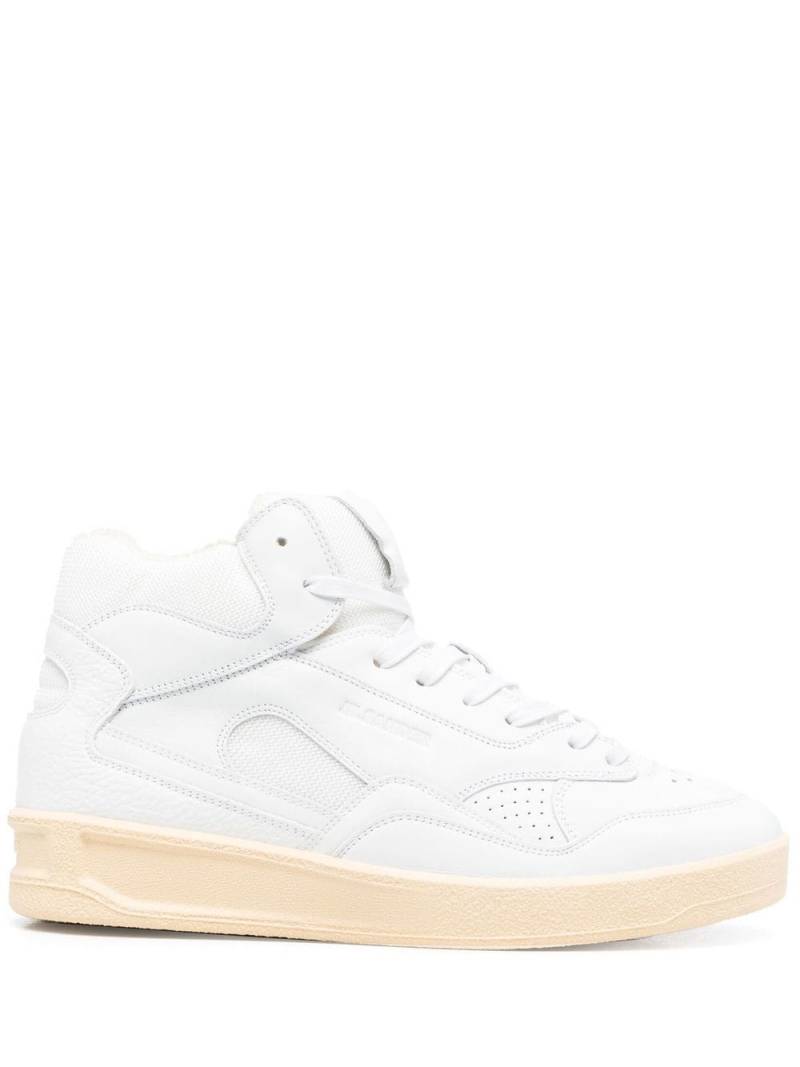 Jil Sander gum-sole high-top sneakers - White von Jil Sander