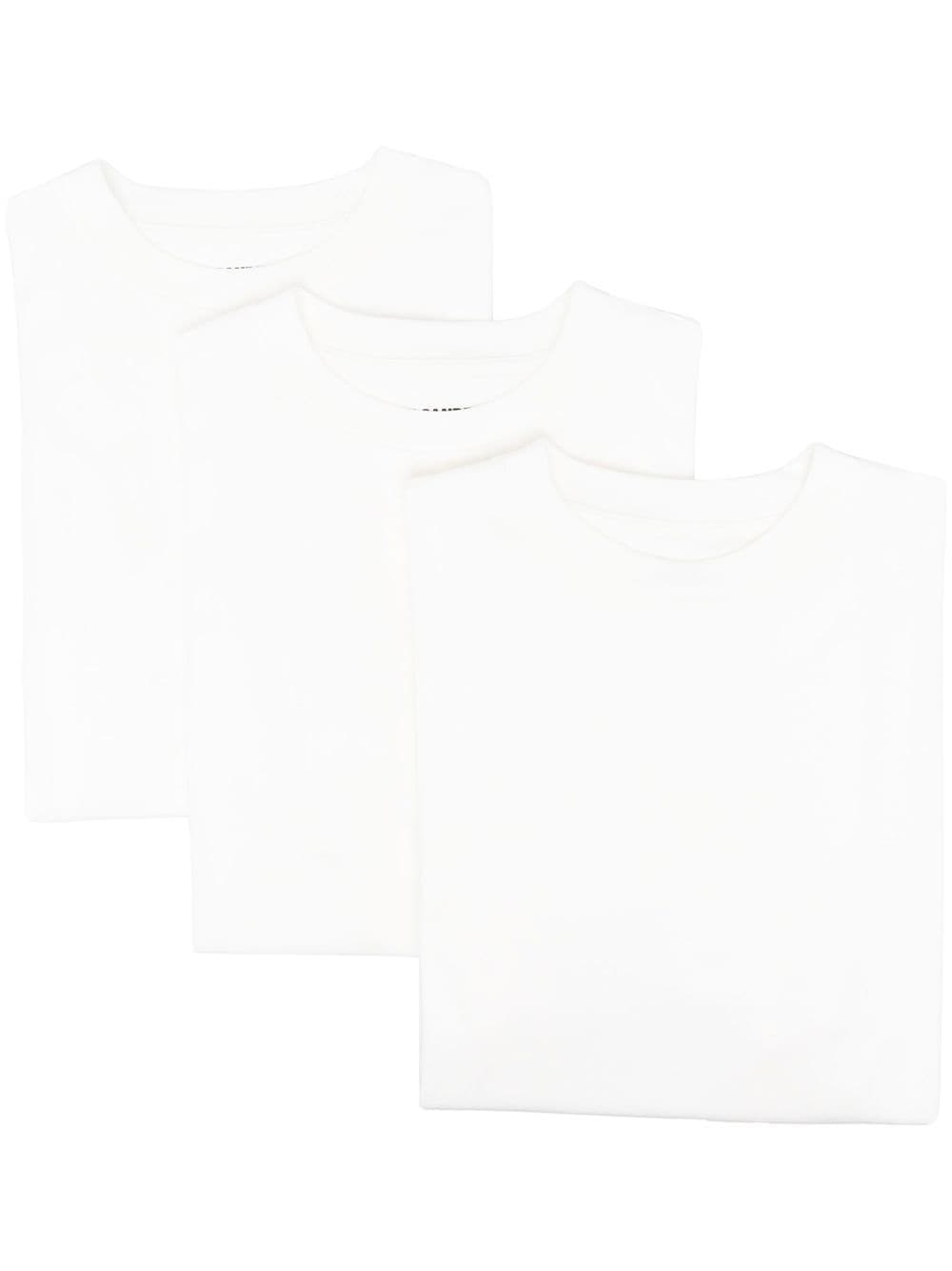 Jil Sander short-sleeve 3-pack T-shirts - White von Jil Sander