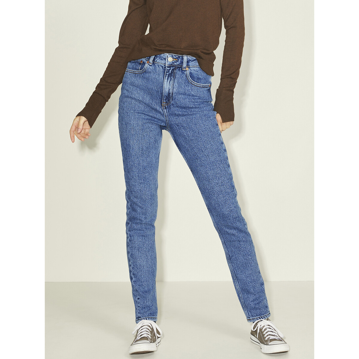 High-Waist-Jeans, Slim-Fit