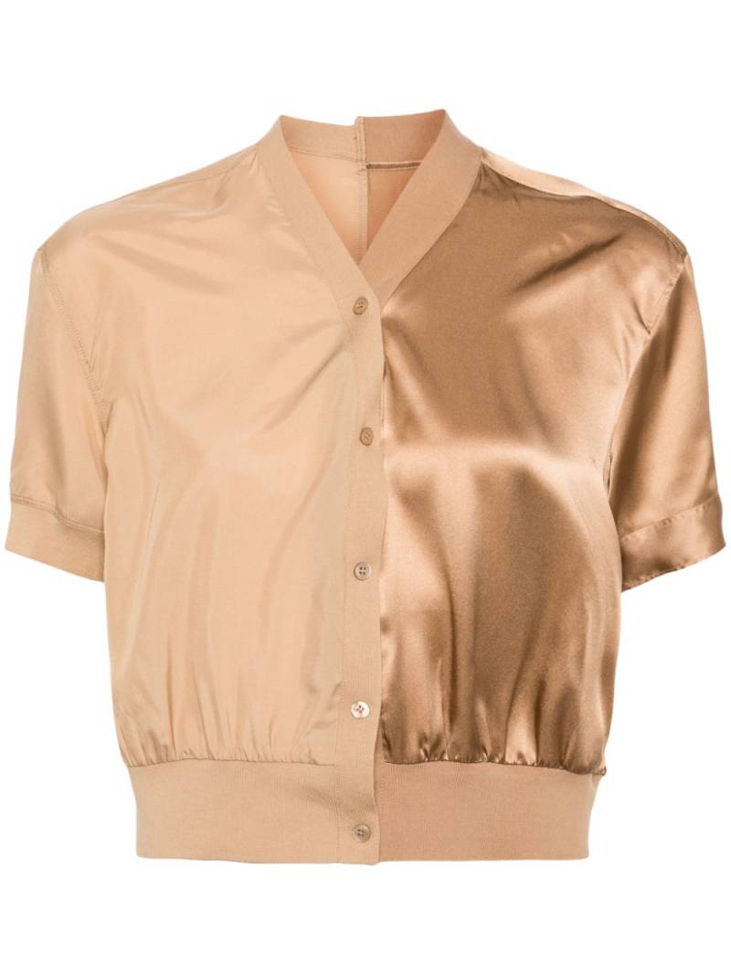JNBY V-neck button-down shirt - Brown von JNBY