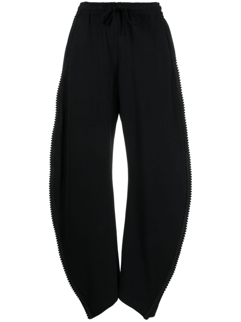 JNBY embroidered-trim cotton track pants - Black von JNBY