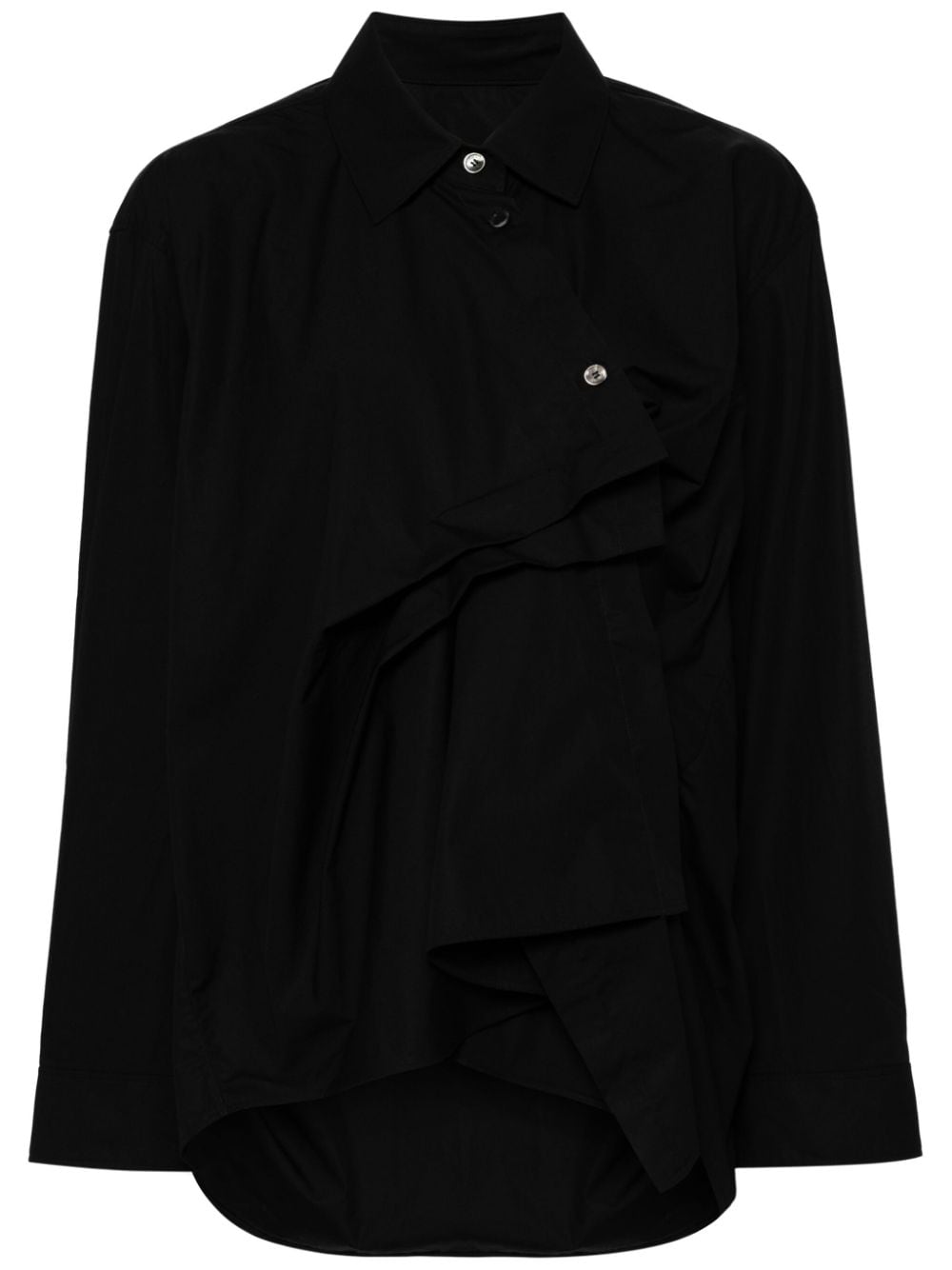 JNBY gathered-detail cotton blouse - Black von JNBY