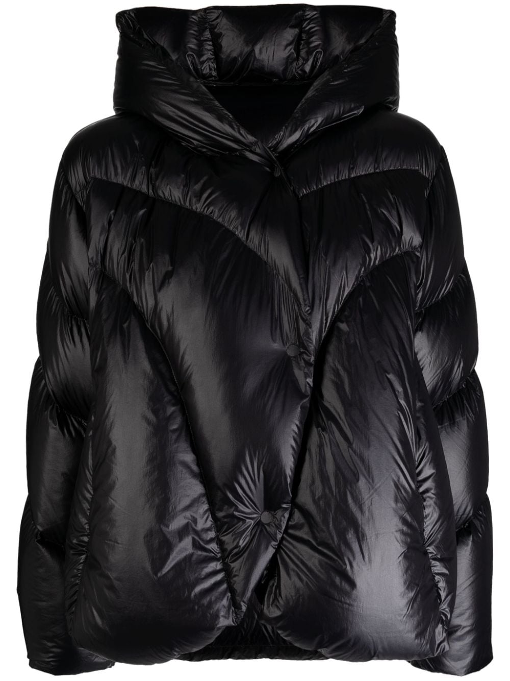 JNBY off-centre quilted puffer jacket - Black von JNBY