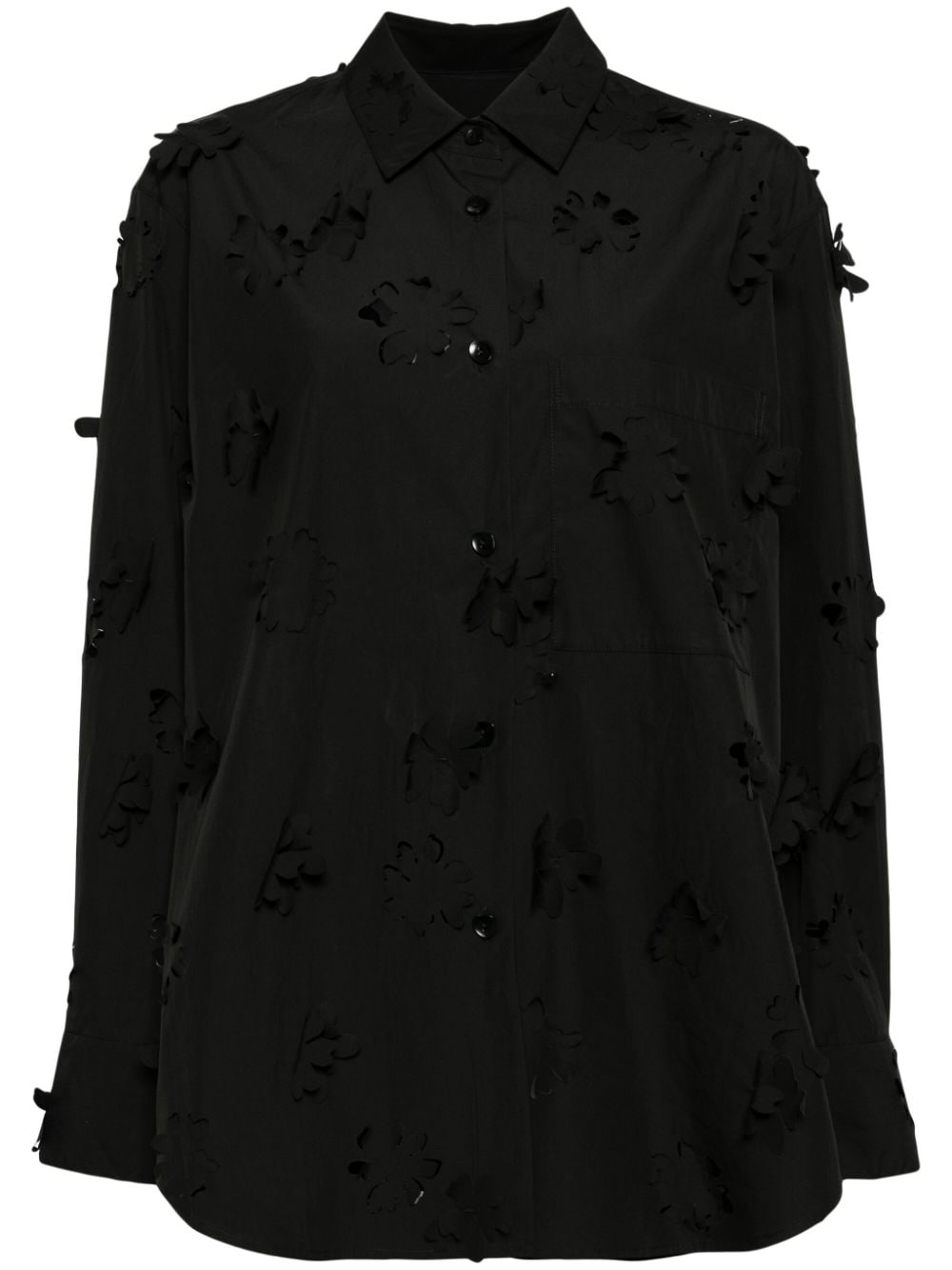 JNBY oversized cut-out shirt - Black von JNBY