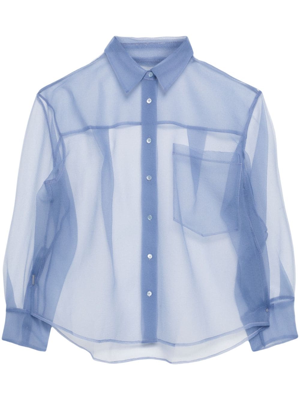 JNBY oversized sheer shirt - Blue von JNBY