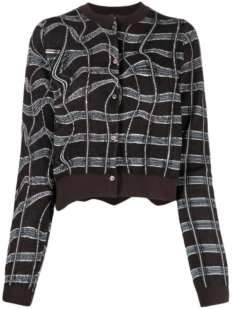 JNBY patterned jacquard cropped jumper - Brown von JNBY