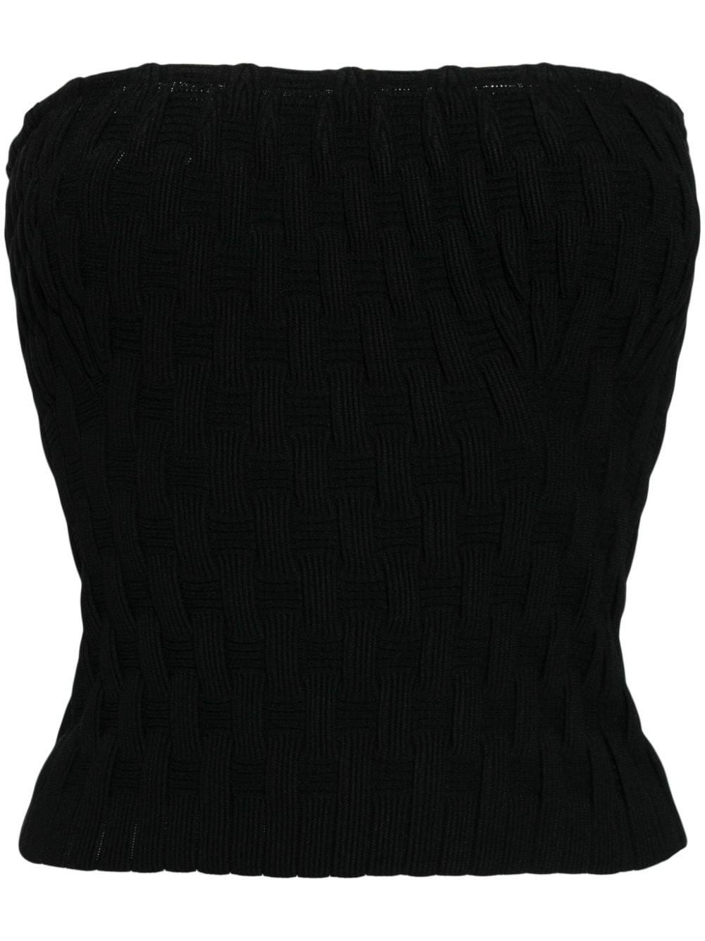JNBY strapless knitted top - Black von JNBY
