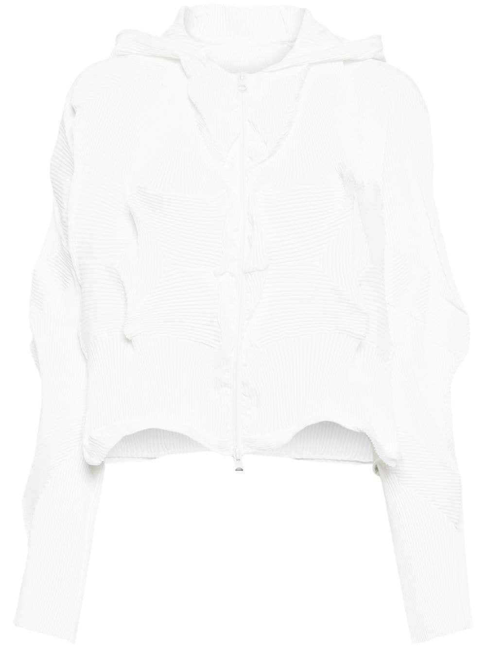JNBY striped asymmetric jacket - White von JNBY