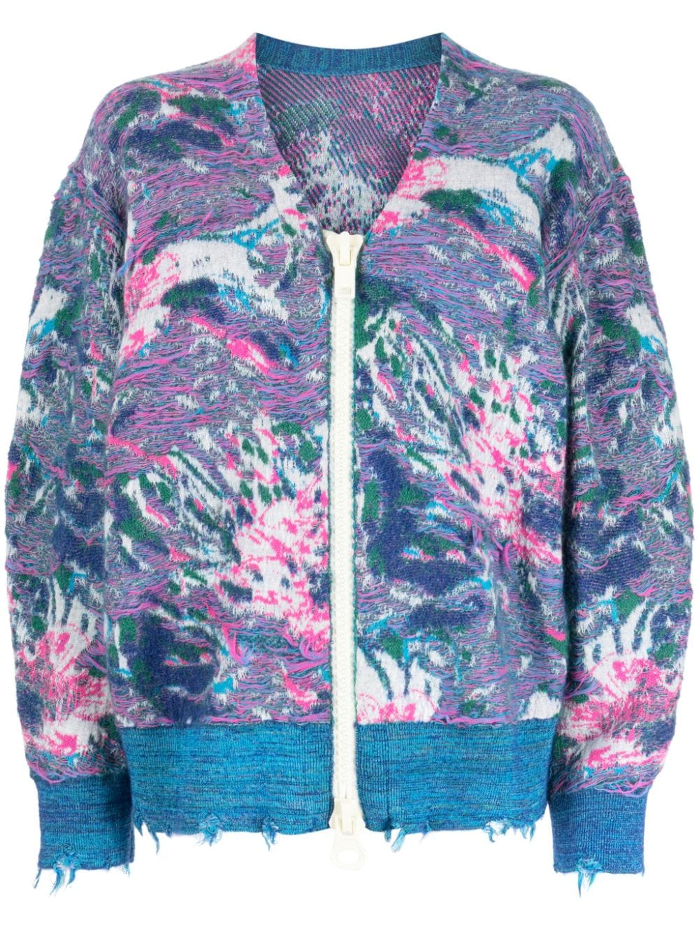 JNBY textured zip-front cardigan - Multicolour von JNBY