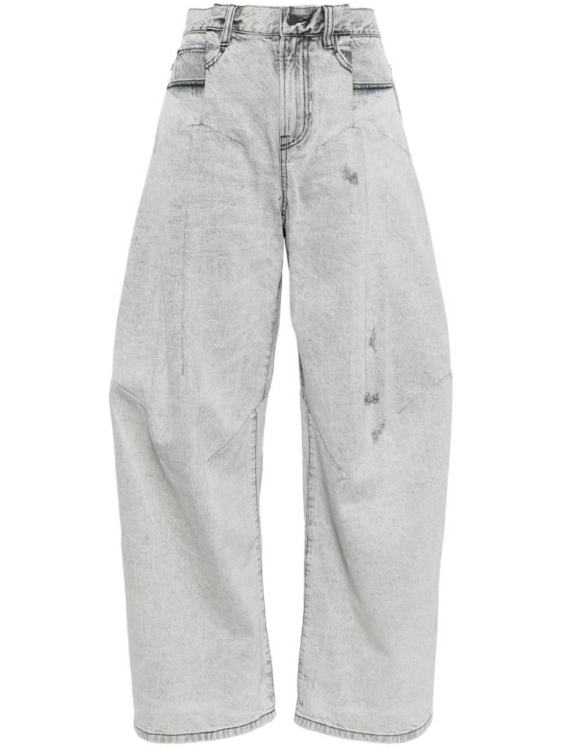 JNBY wide-leg cotton jeans - Grey von JNBY