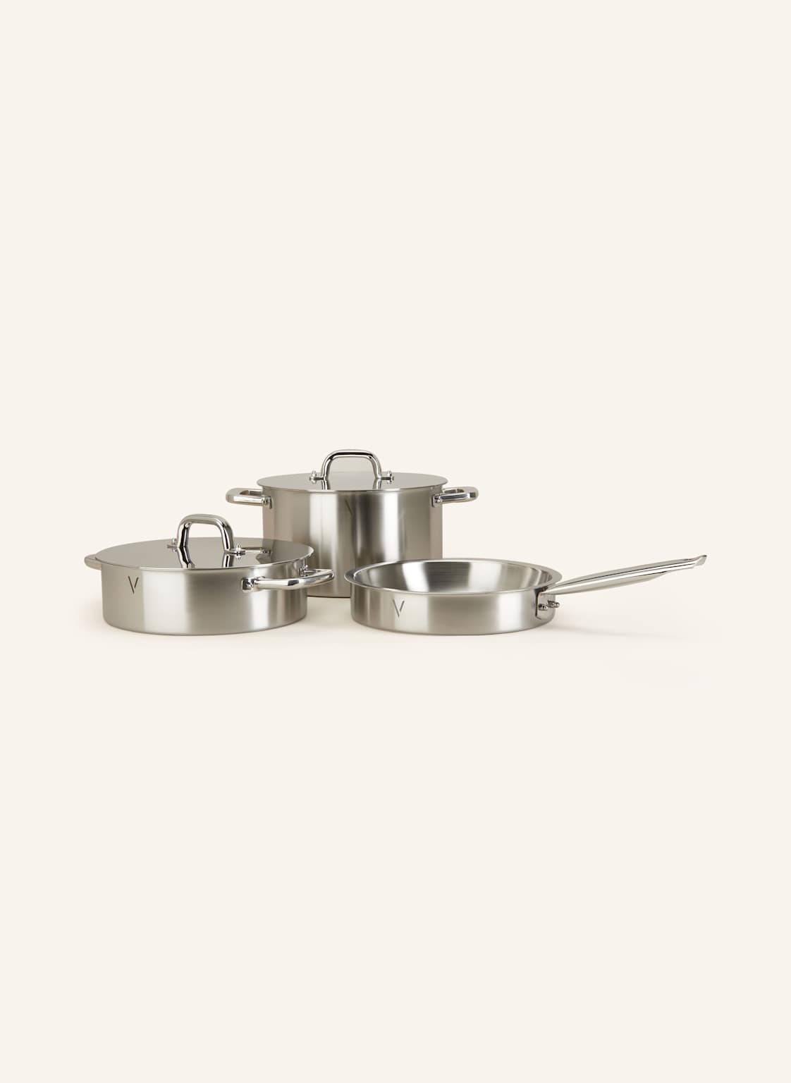 Johann Lafer Edition 3-Tlg. Topf-Set Vakumin silber Johann Lafer Edition 3-Tlg. Topf-Set Vakumin silber von JOHANN LAFER EDITION