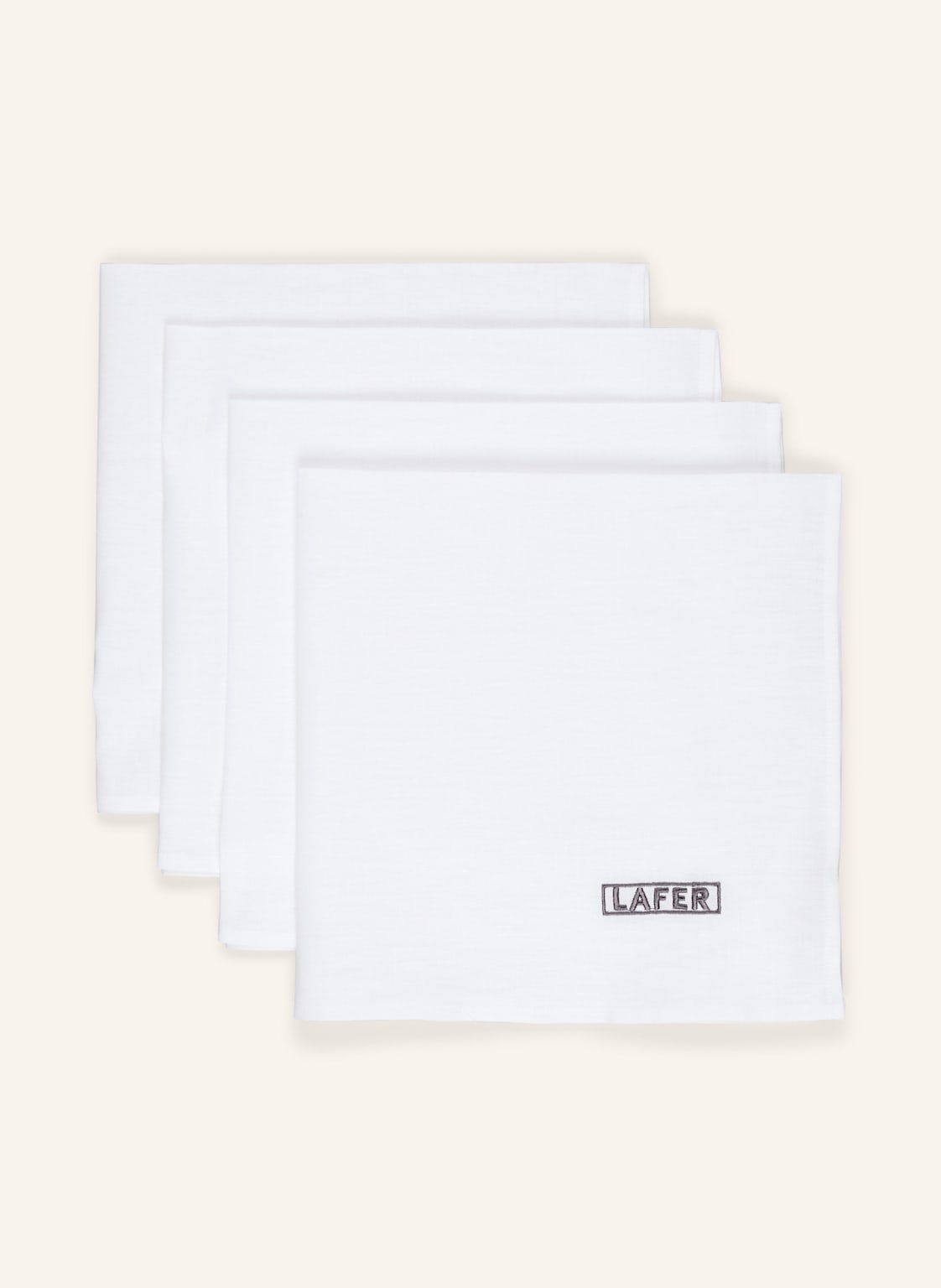 Johann Lafer Edition 4er-Set Stoffservietten Aus Leinen weiss Johann Lafer Edition 4er-Set Stoffservietten Aus Leinen weiss von JOHANN LAFER EDITION