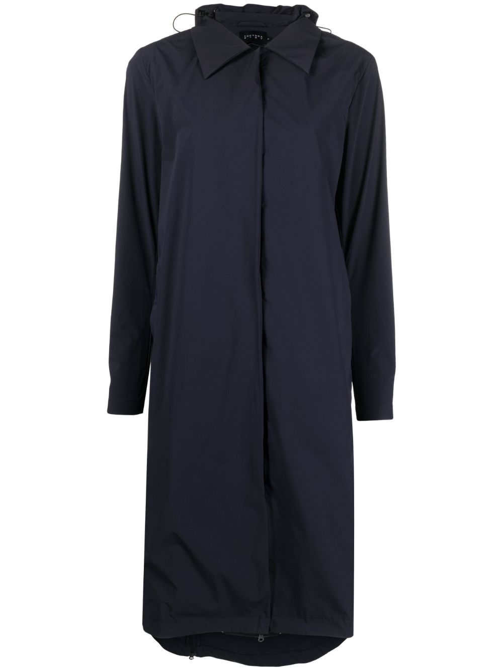 JOHANNA PARV classic-collar hooded trench coat - Blue von JOHANNA PARV