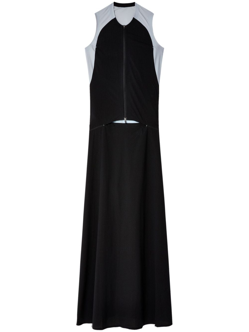 JOHANNA PARV zip-up panelled maxi dress - Black von JOHANNA PARV