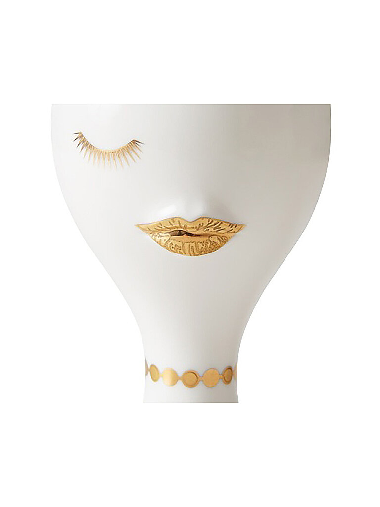 JONATHAN ADLER Vase GILDED MUSE MISIA 9x5x16cm Weiss / Gold weiss von JONATHAN ADLER