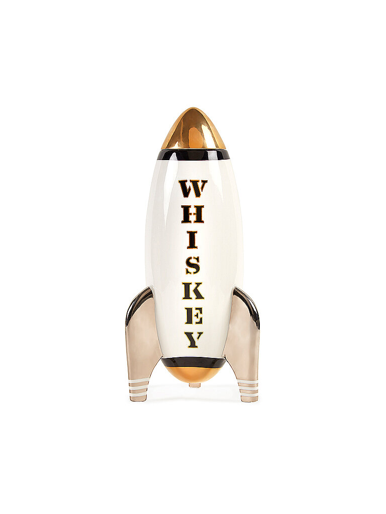 JONATHAN ADLER Whiskey Karaffe ROCKET 1250ml White weiss von JONATHAN ADLER