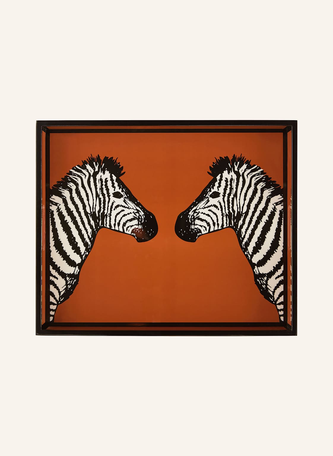 Jonathan Adler Tablett Zebra orange von JONATHAN ADLER