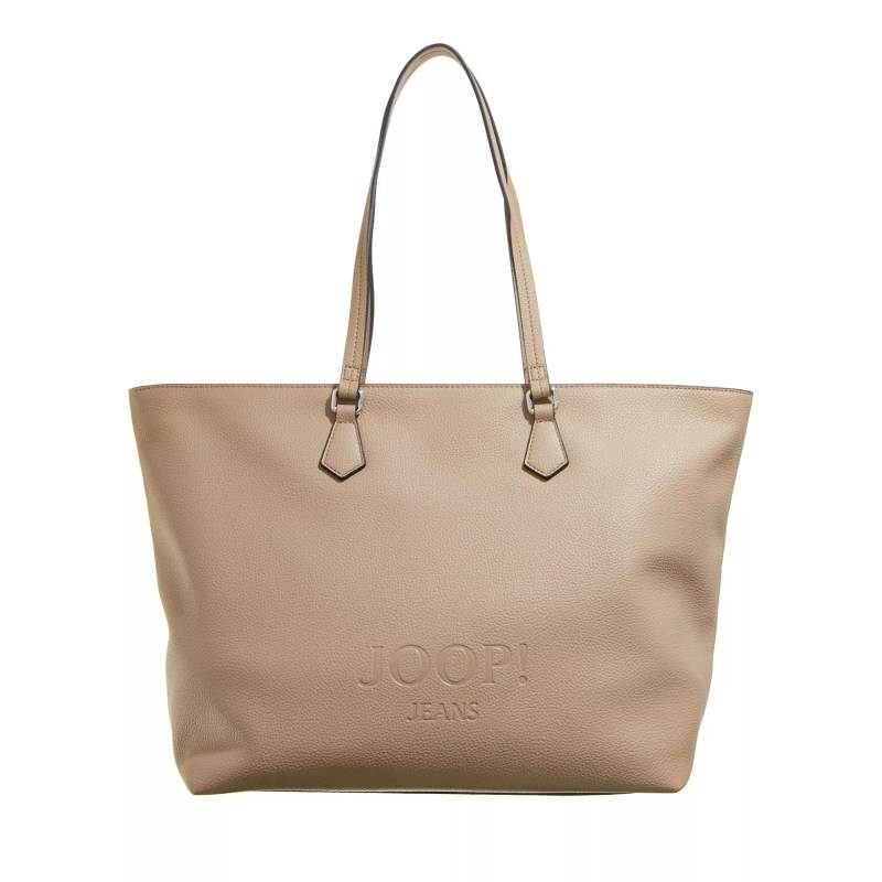 JOOP! Jeans Henkeltasche - Lettera 1.0 Lara Shopper Lhz - Gr. unisize - in Taupe - für Damen von JOOP! JEANS