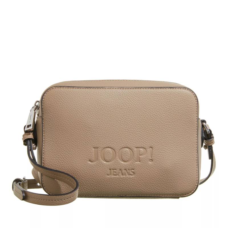 JOOP! Jeans Umhängetasche - Lettera 1.0 Cloe Shoulderbag Shz - Gr. unisize - in Taupe - für Damen von JOOP! JEANS