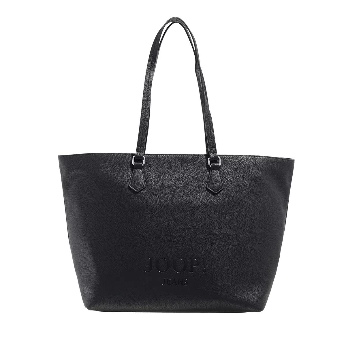 JOOP! Jeans Umhängetasche - lettera 1.0 lara shopper - Gr. unisize - in Schwarz - für Damen von JOOP! JEANS