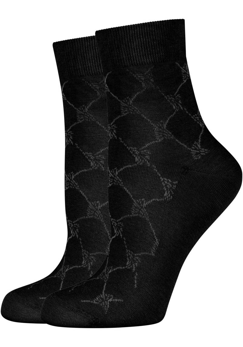 JOOP! Kurzsocken »for your daily glam«, (2er Pack), mit feinem Rautenmuster von JOOP!