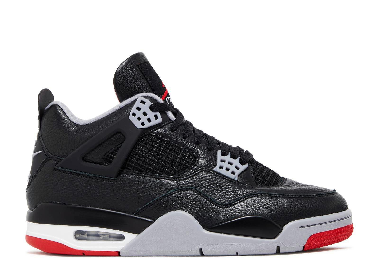 Air Jordan 4 - Bred Reimagined Herren Schwarz 45 von JORDAN