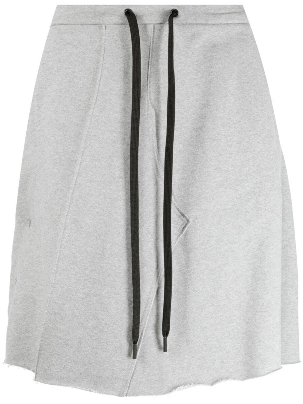 JORDANLUCA logo-patch cotton track shorts - Grey von JORDANLUCA