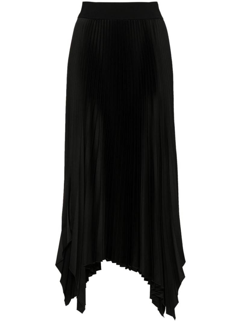 JOSEPH Ade asymmetric plissé skirt - Black von JOSEPH