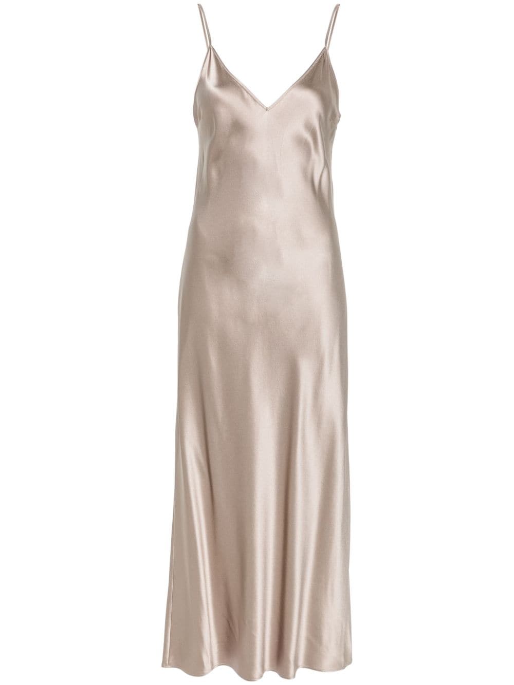 JOSEPH Clea V-neck silk satin slip dress - Grey von JOSEPH