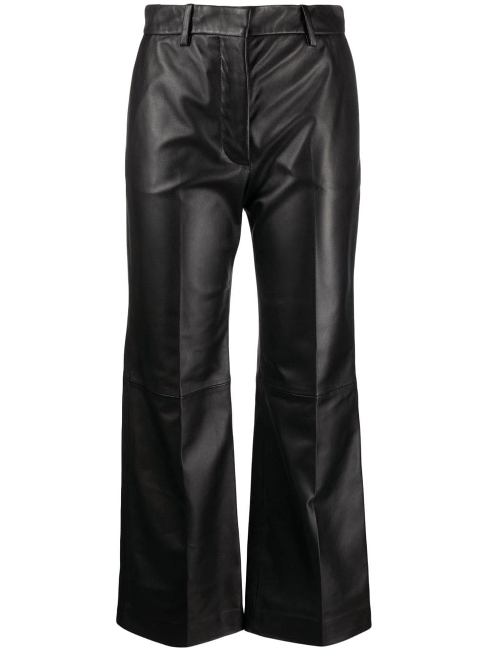 JOSEPH Talia leather cropped trousers - Black von JOSEPH