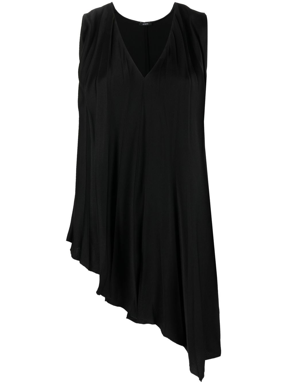 JOSEPH asymmetric pleated vest - Black von JOSEPH