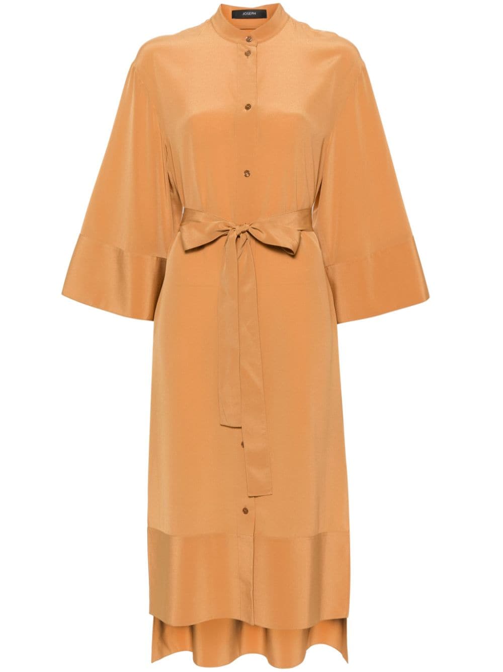 JOSEPH collarless silk dress - Brown von JOSEPH