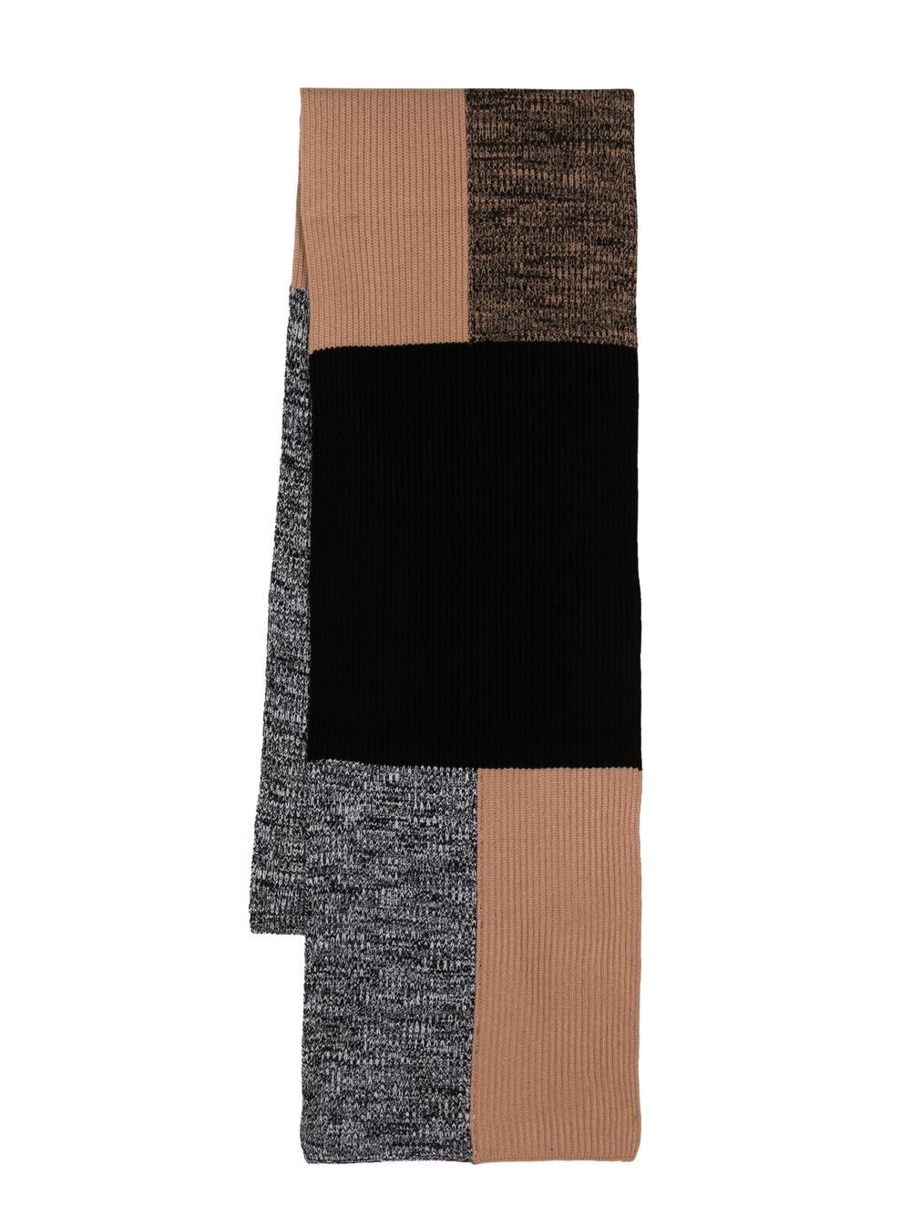 JOSEPH colour-block wool scarf - Black von JOSEPH