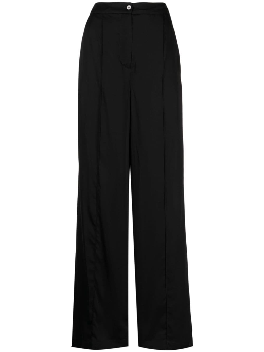 JOSEPH high-waist straight-leg trousers - Black von JOSEPH