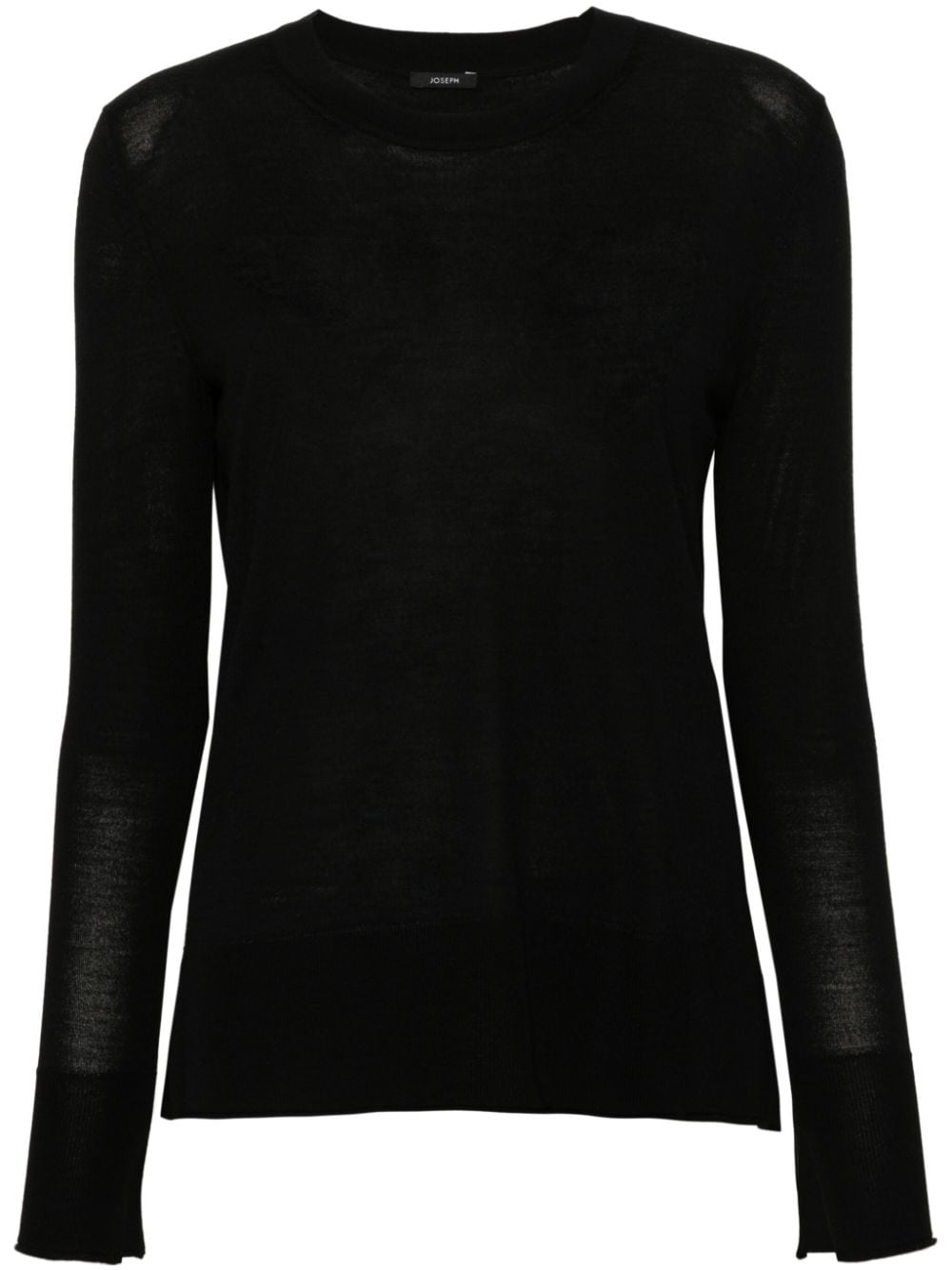 JOSEPH kniitted semi-sheer jumper - Black von JOSEPH