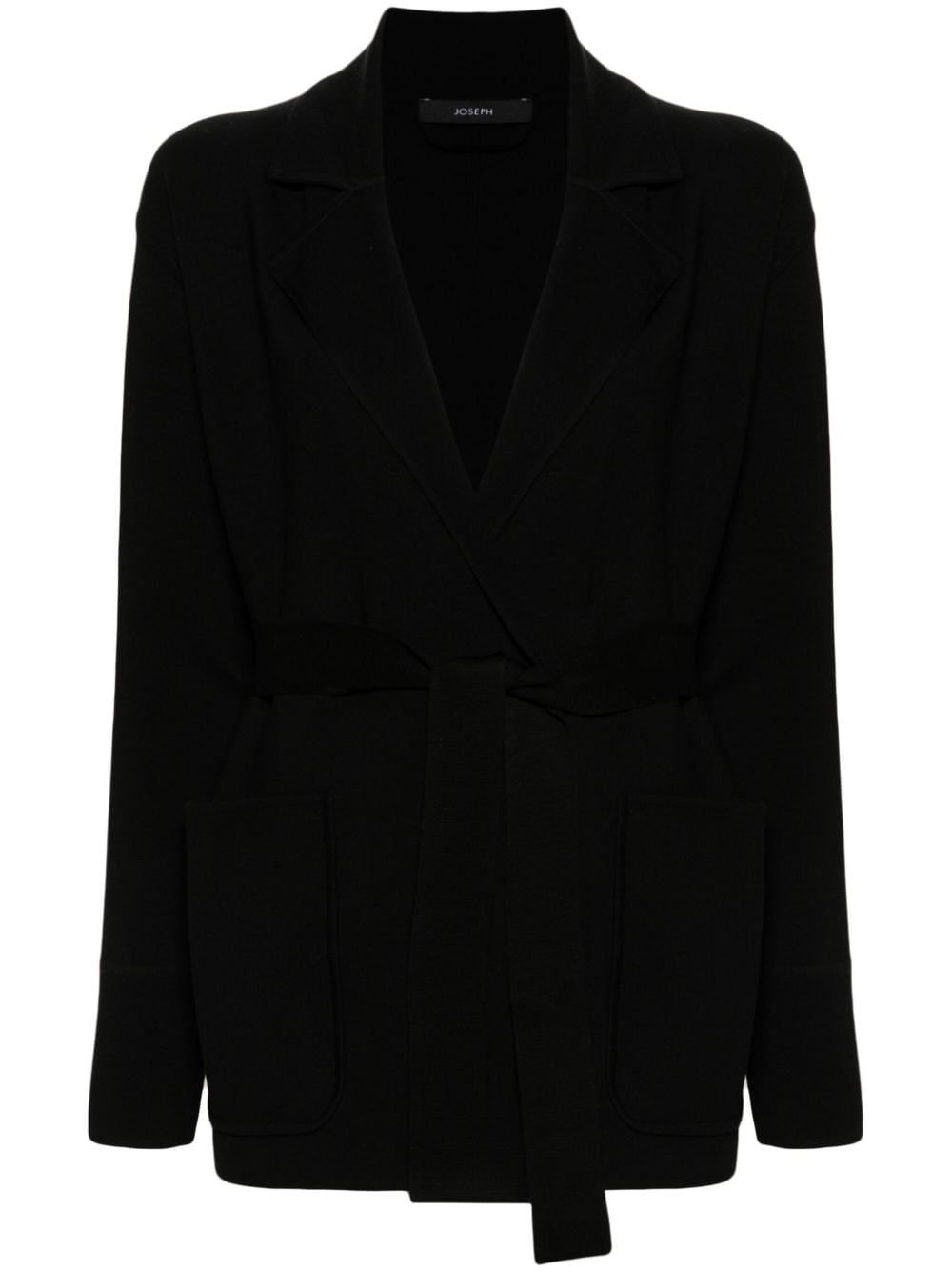 JOSEPH notched-lapels wrap-design blazer - Black von JOSEPH