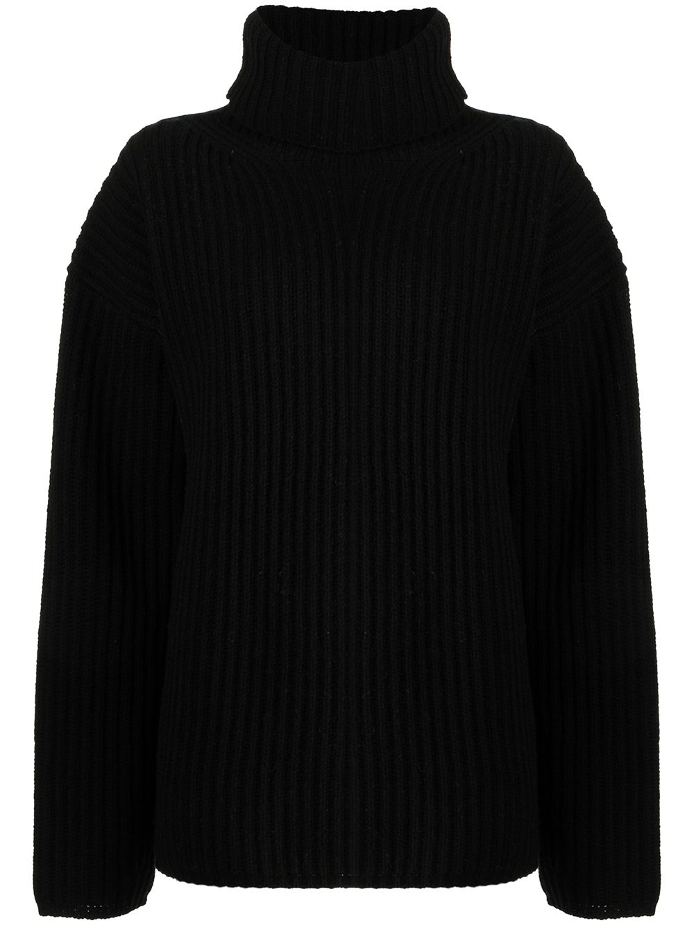 JOSEPH ribbed roll neck jumper - Black von JOSEPH