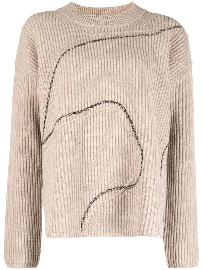 JOSEPH ribbed wool jumper - Brown von JOSEPH