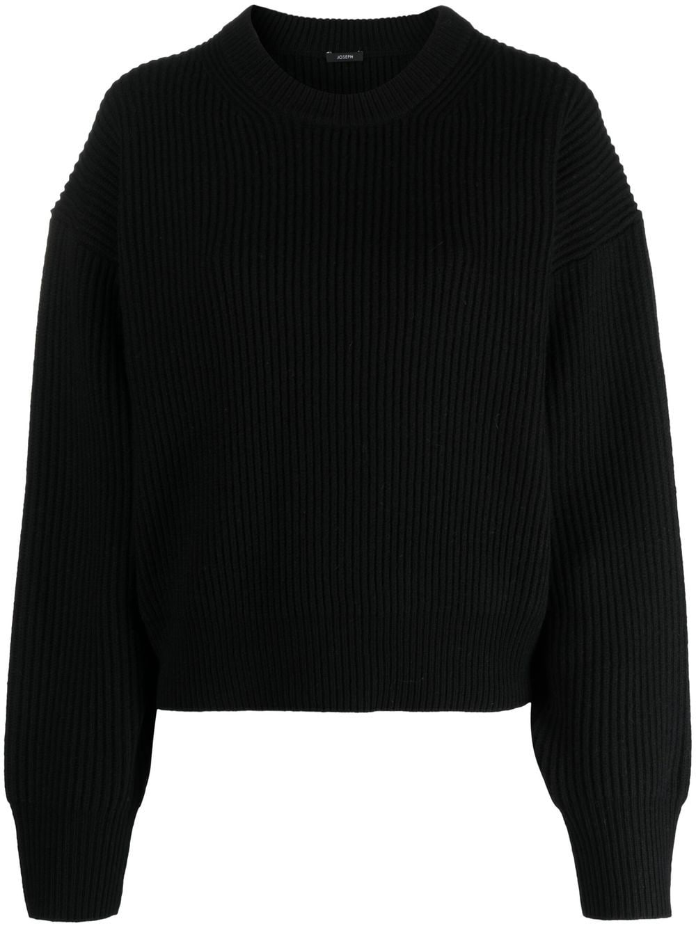 JOSEPH round-neck knitted jumper - Black von JOSEPH