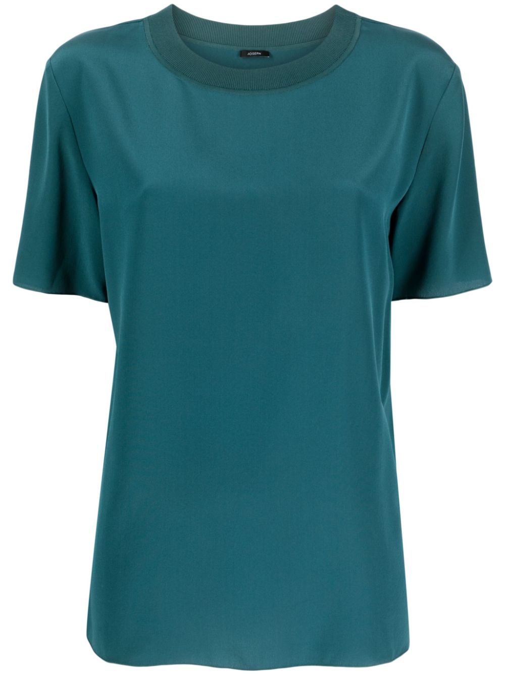 JOSEPH silk-satin crew-neck T-shirt - Green von JOSEPH